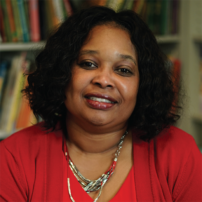 headshot photo of angela lampkin