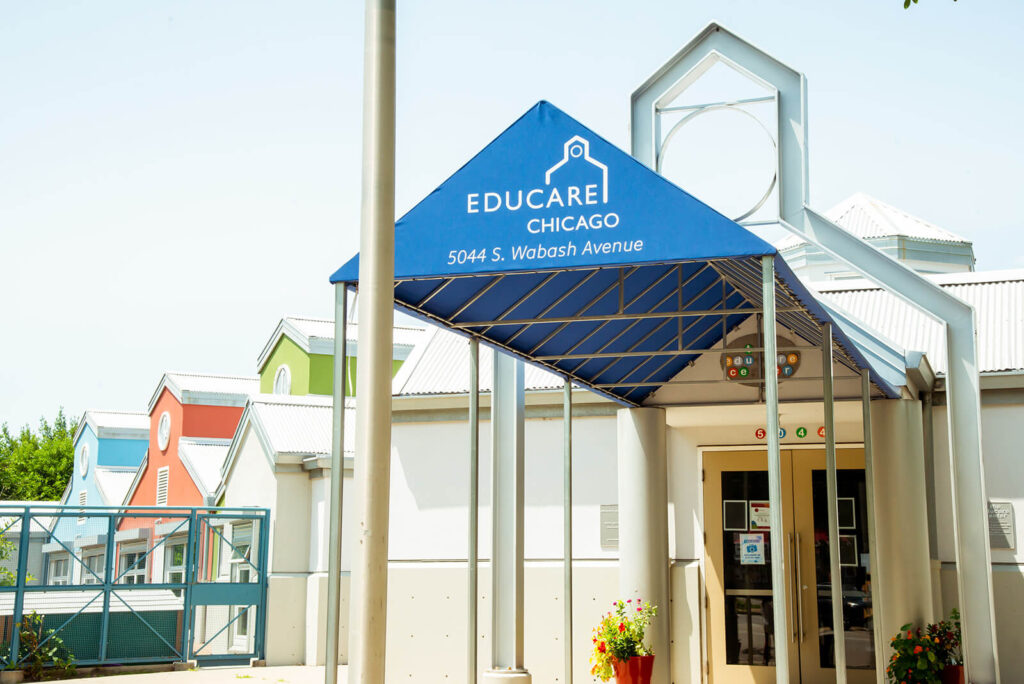 Exterior of Educare Chicago school 