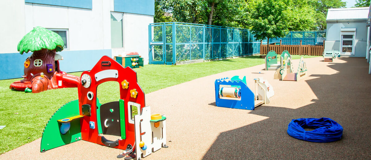 Outdoor play area at Educare Chicago